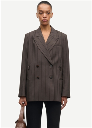 Sahelly blazer 16178 Mulch Stripe Samsøe
